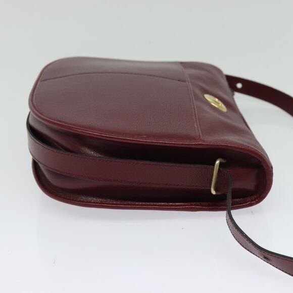 DIOR Shoulder Bag Leather Bordeaux Gold - Picture 5 of 12